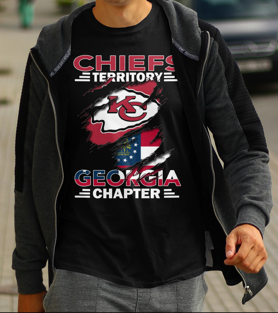 Chiefs Territory Georgia Chapter Kansas City Football Fan Club T-Shirt