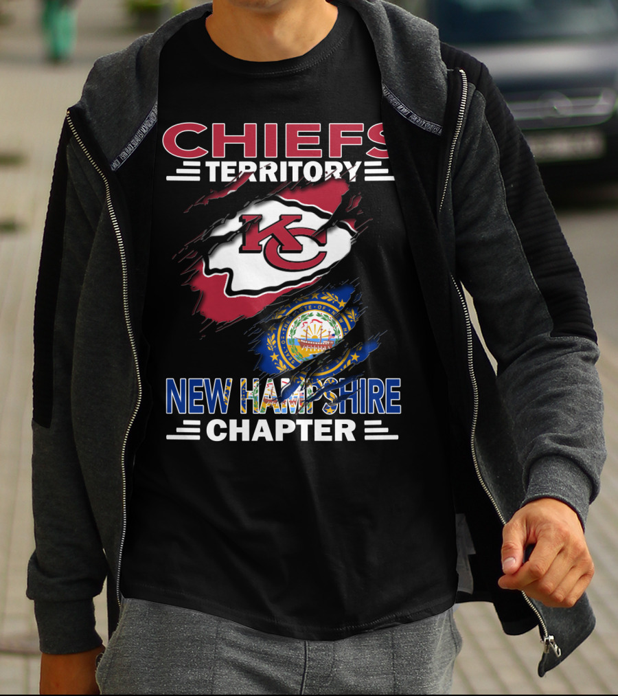 Chiefs Territory New Hampshire Chapter NFL Kansas City Chiefs Fan Club T-Shirt