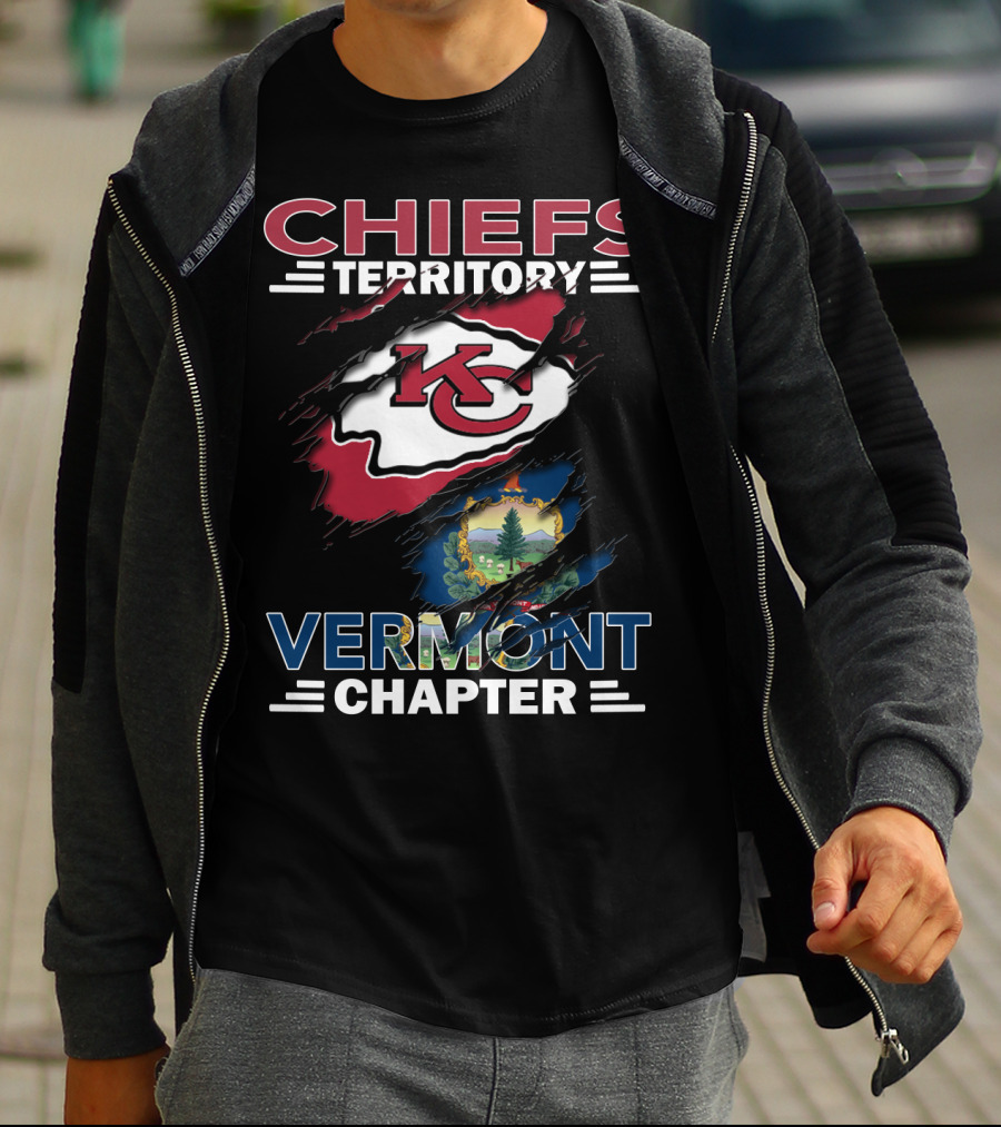 Chiefs Territory Kansas City Chiefs Vermont Chapter T-Shirt