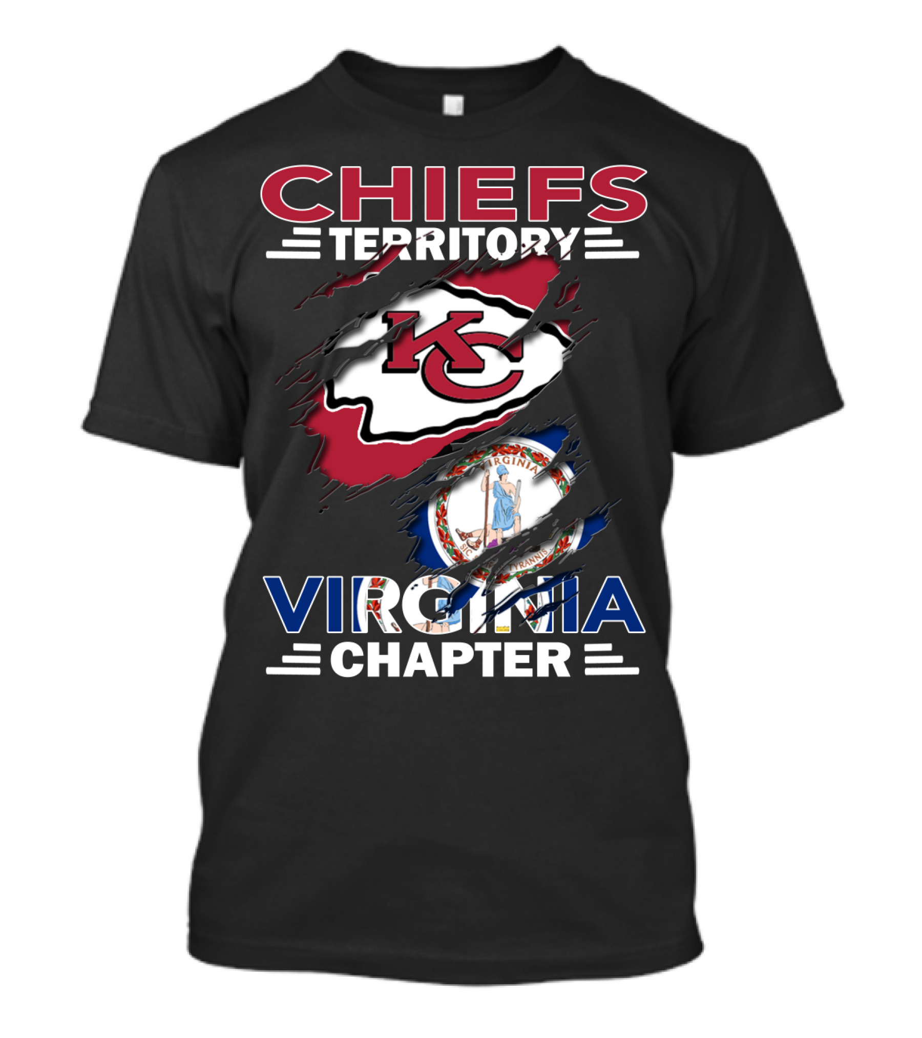 Chiefs Territory Kansas City Virginia Chapter T-Shirt