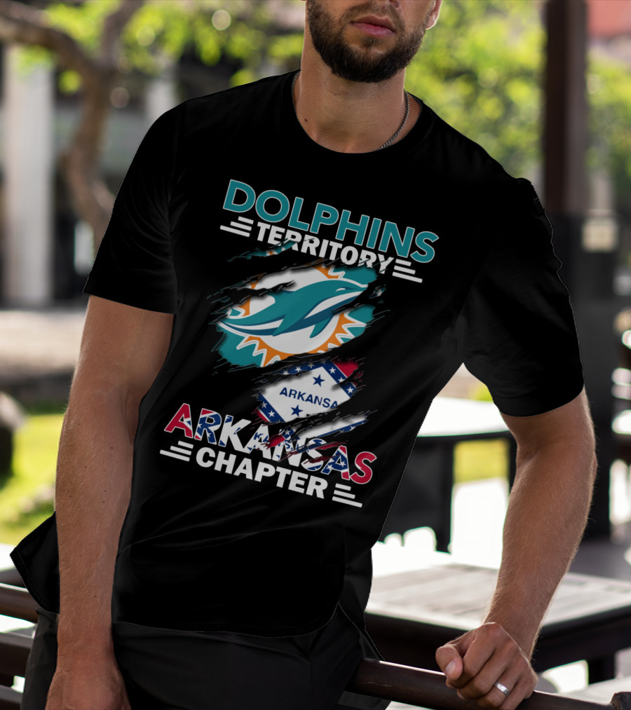 Dolphins Territory Arkansas Chapter Miami Logo Fan T-Shirt