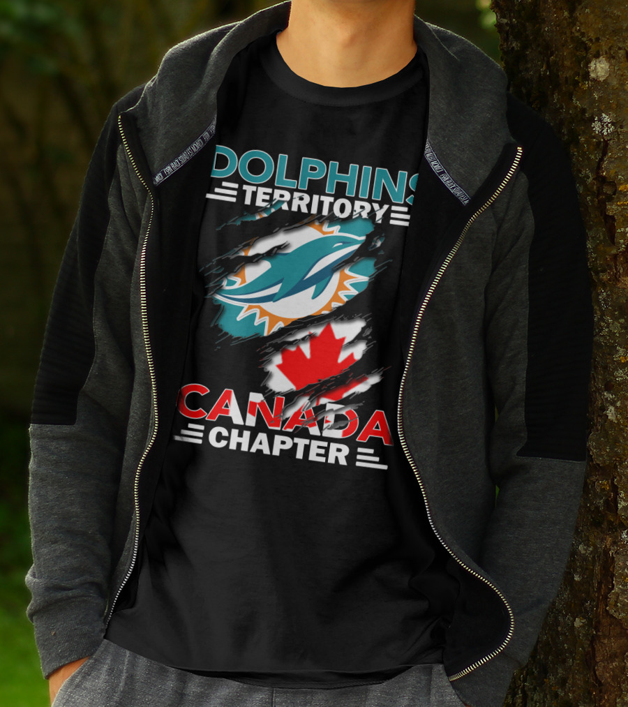 Dolphins Territory Canada Chapter Miami Dolphins Fan Club T-Shirt
