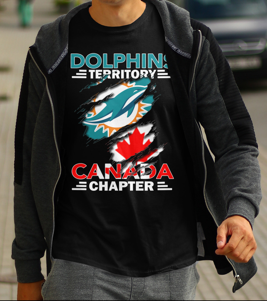 Dolphins Territory Canada Chapter Miami Dolphins Fan Club T-Shirt