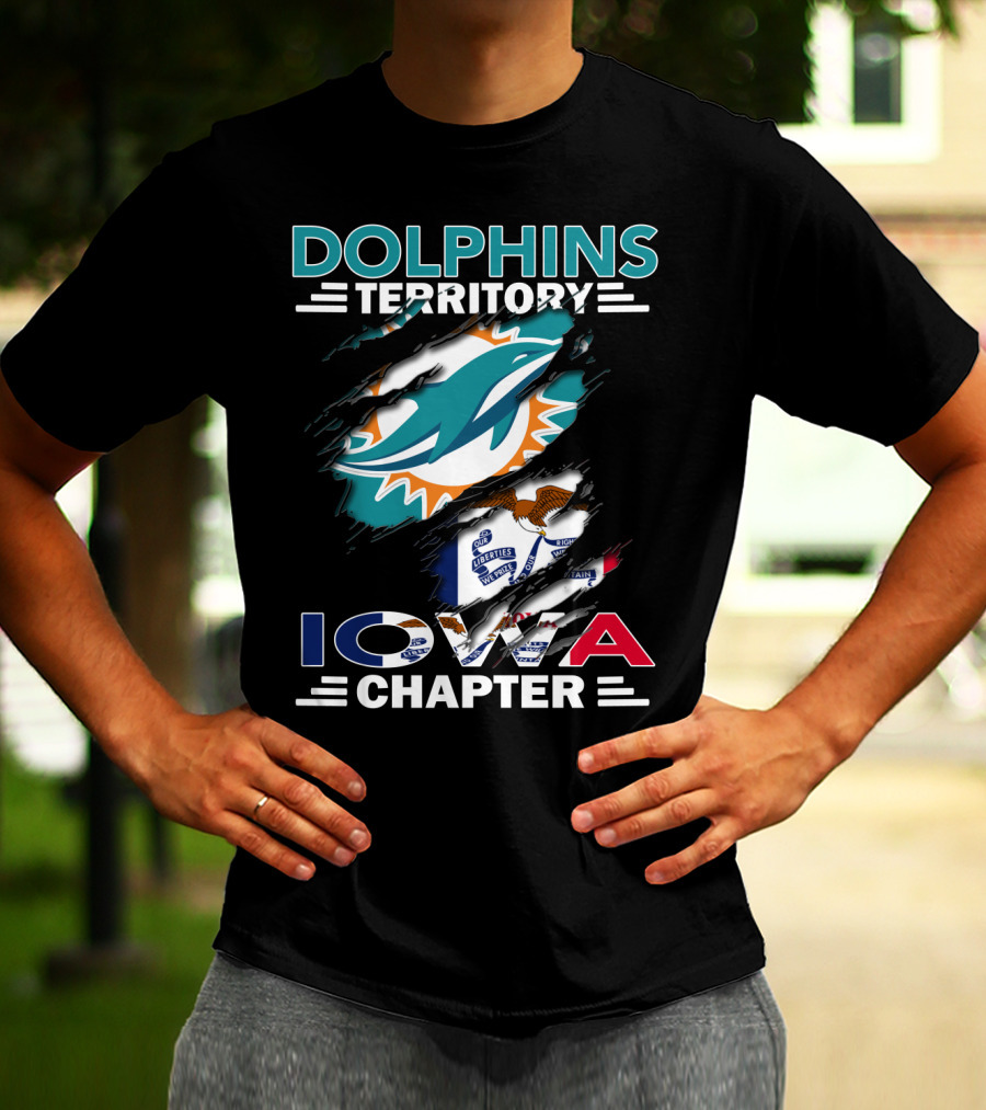 Dolphins Territory Miami Iowa Chapter Fan Club T-Shirt