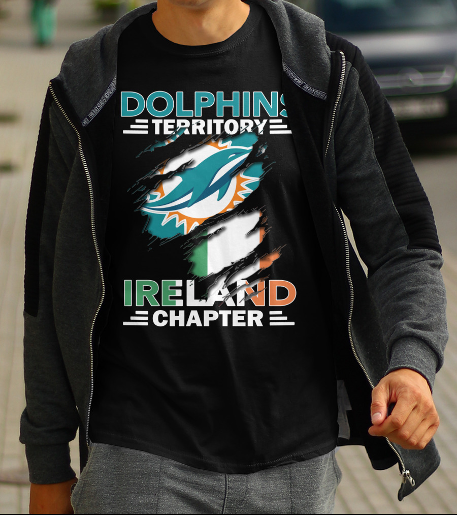 Dolphins Territory Ireland Chapter Miami Dolphins Fan Club T-Shirt