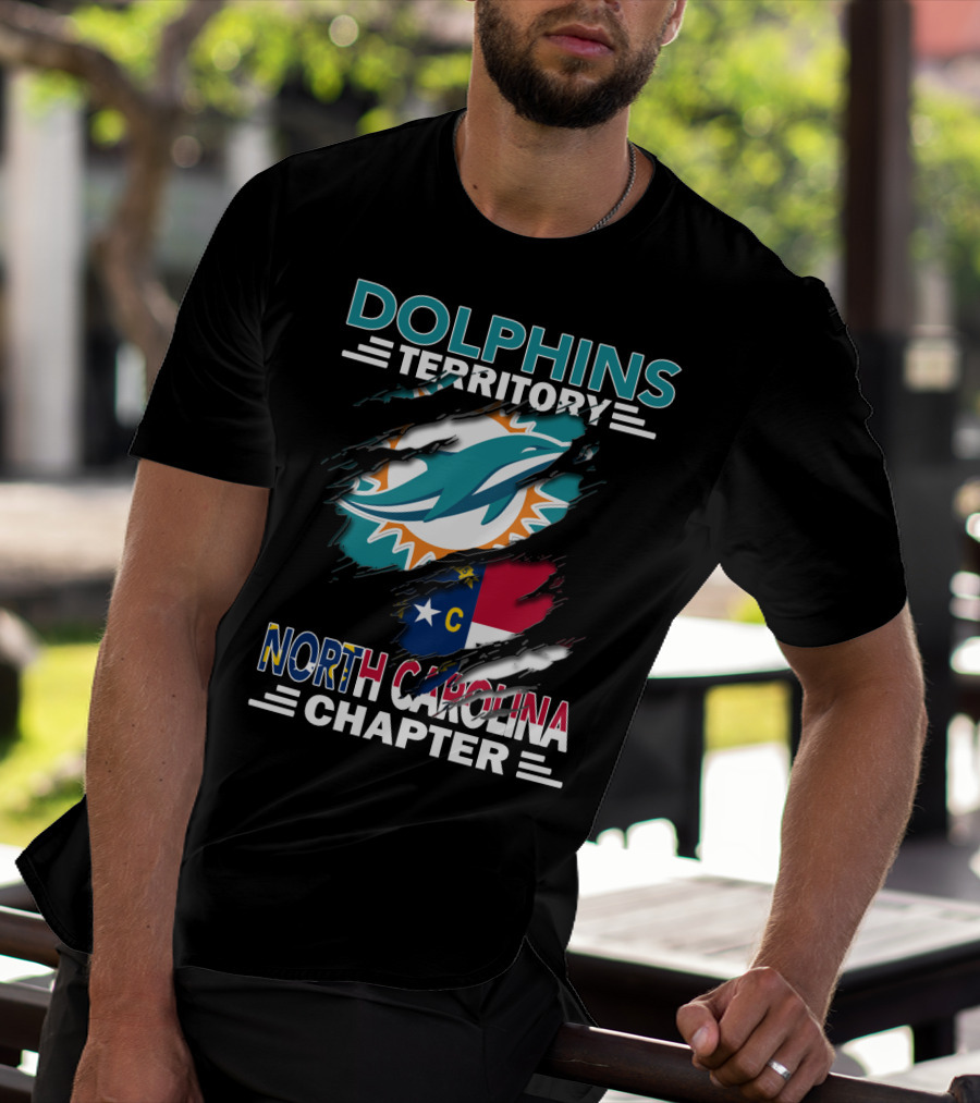 Dolphins Territory North Carolina Chapter Flag T-Shirt