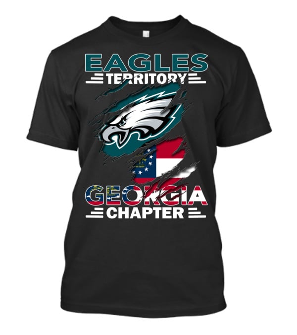Eagles Territory Georgia Chapter Flag Featuring Team Logo T-Shirt