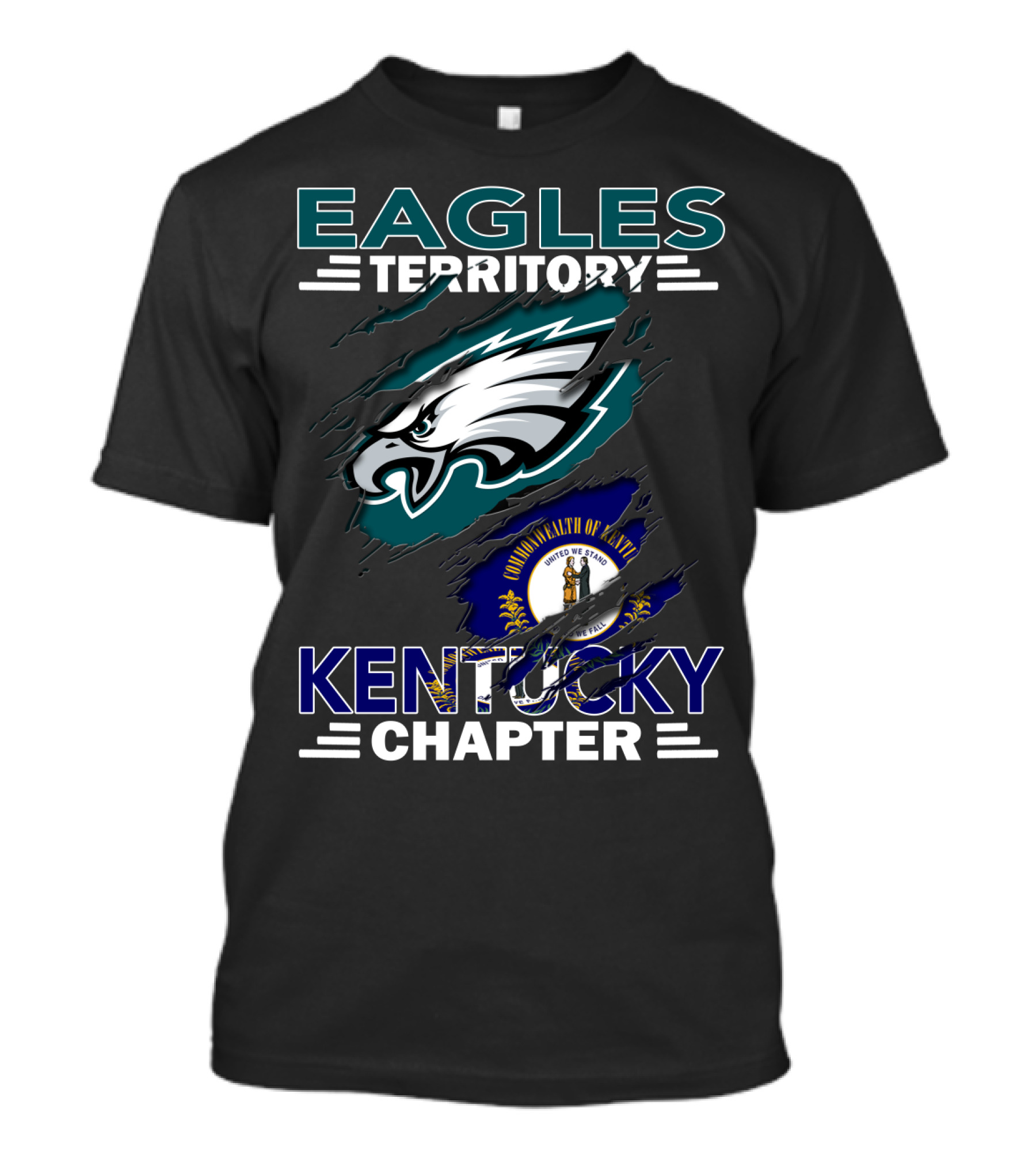Eagles Territory Kentucky Chapter Commonwealth Flag Integration T-Shirt