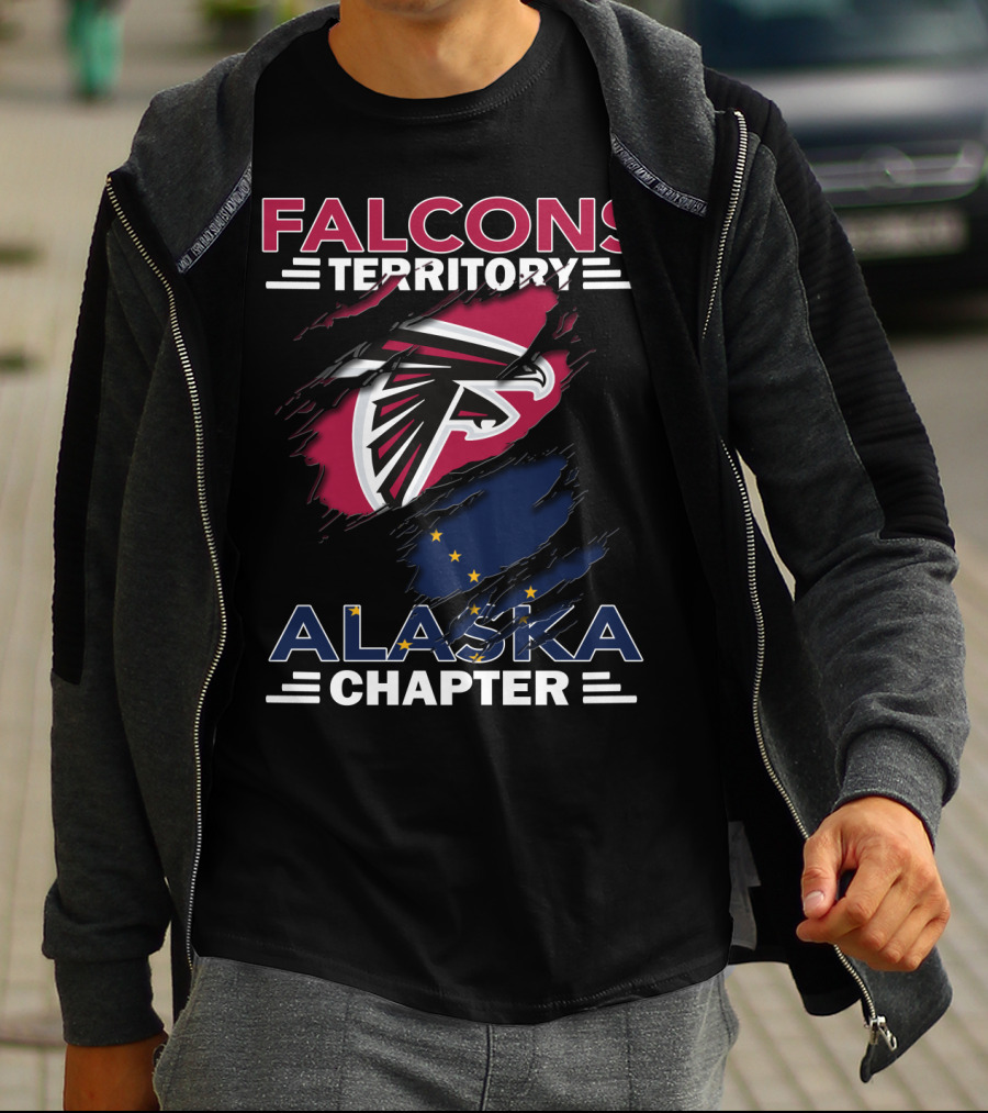 Falcons Territory Alaska Chapter Logo With State Flag Elements T-Shirt