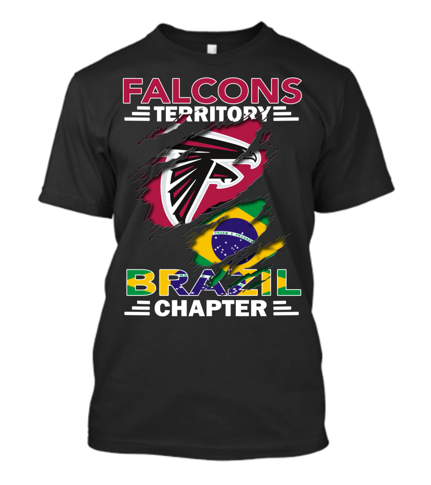 Falcons Territory Brazil Chapter NFL Fan Club South American Division T-Shirt