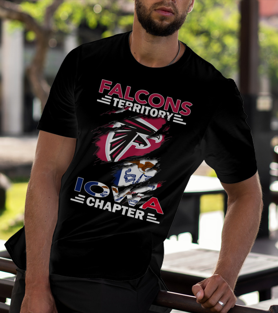Falcons Territory Iowa Chapter Flag T-Shirt