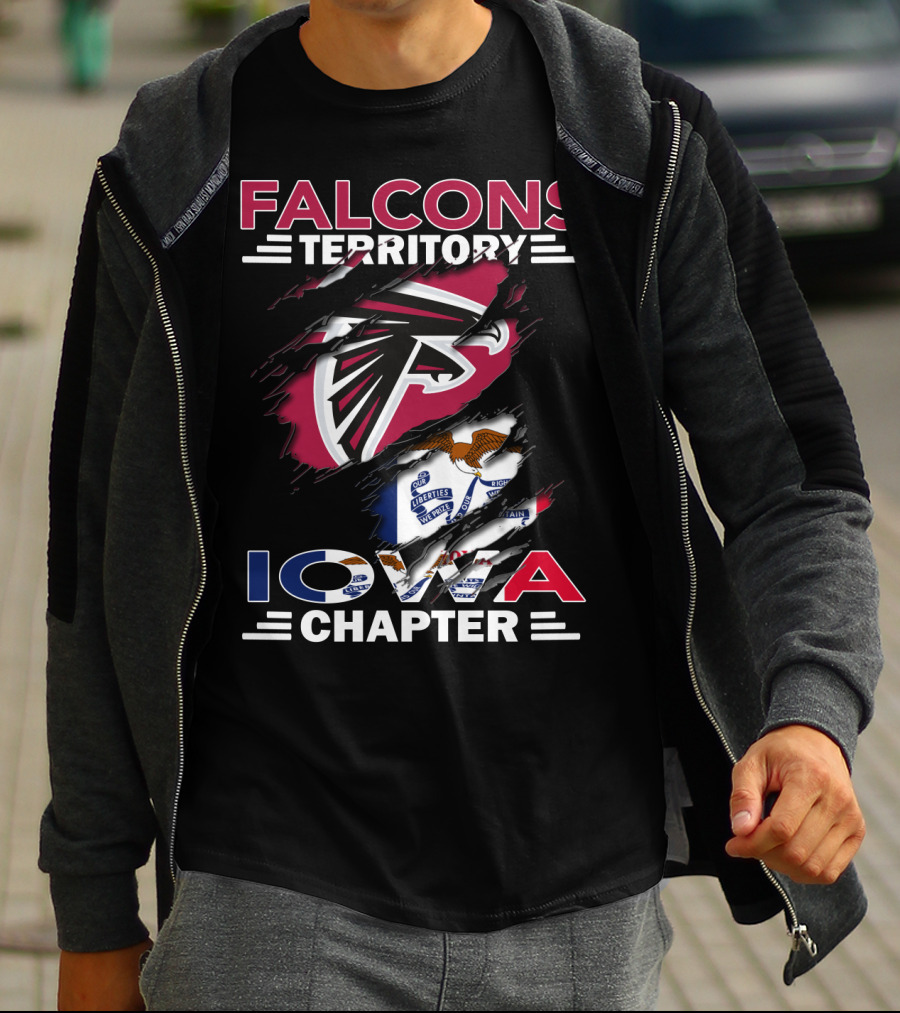 Falcons Territory Iowa Chapter Flag T-Shirt