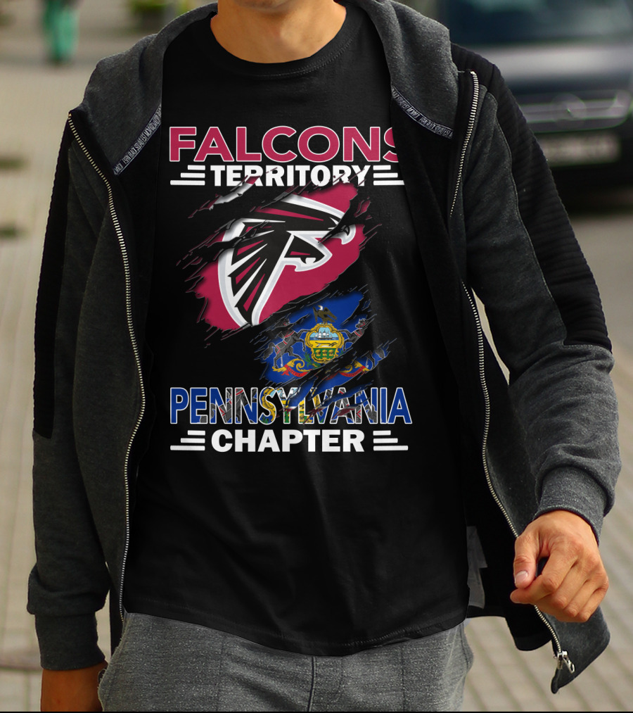 Falcons Territory Pennsylvania Chapter NFL Community Supporters T-Shirt