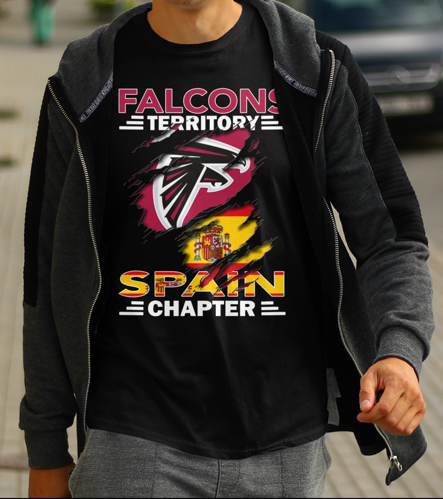 Falcons Territory Spain Chapter Flag T-Shirt