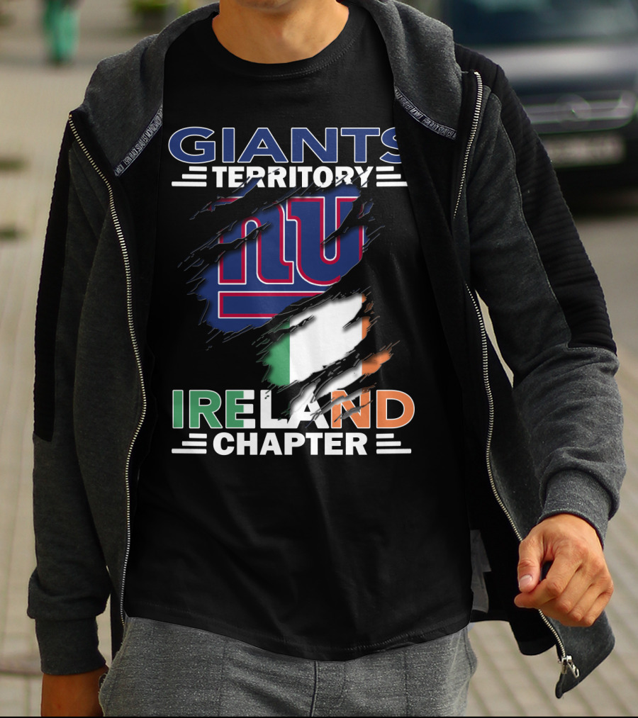 Giants Territory Ireland Chapter New York Giants Irish Flag T-Shirt
