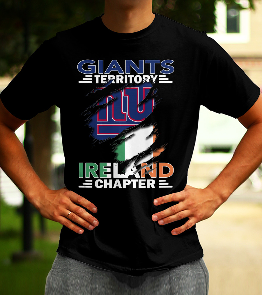 Giants Territory Ireland Chapter New York Giants Irish Flag T-Shirt
