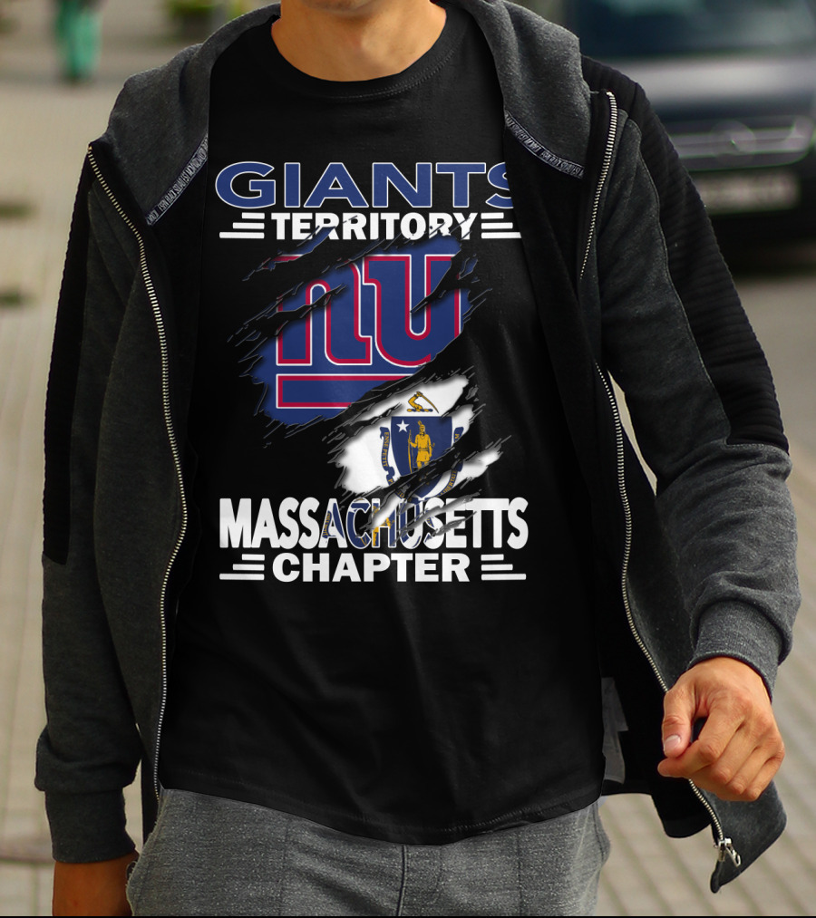 Giants Territory Massachusetts Chapter NY Sports Fan Community T-Shirt