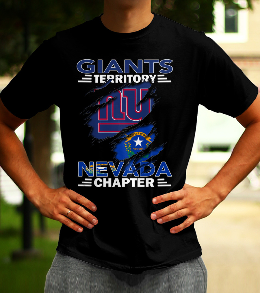 Giants Territory Nevada Chapter Battle Born NV Flag NY T-Shirt