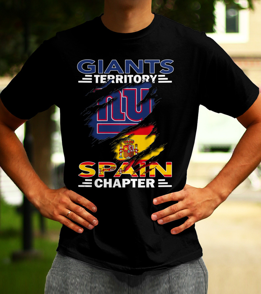 GIANTS TERRITORY SPAIN CHAPTER NY LOGO FLAG T-Shirt