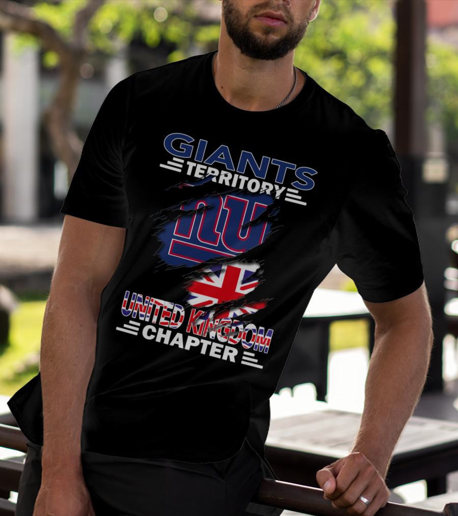 Giants Territory New York United Kingdom Chapter Union Jack T-Shirt