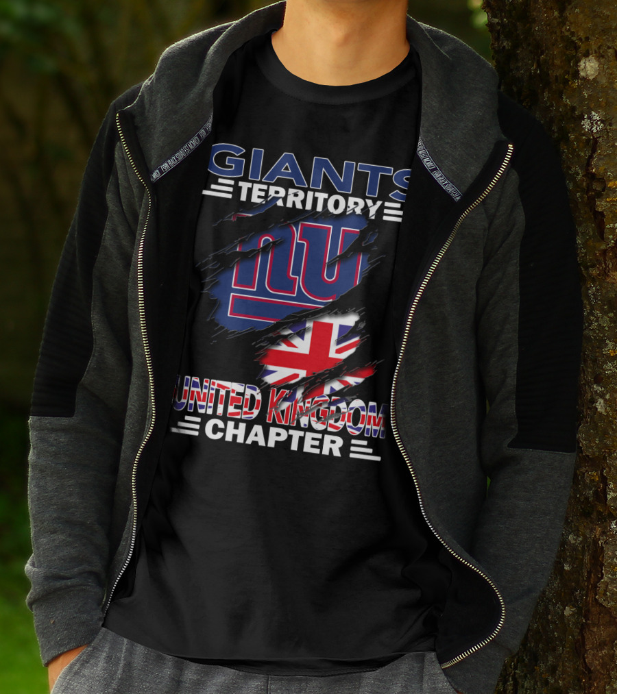 Giants Territory New York United Kingdom Chapter Union Jack T-Shirt