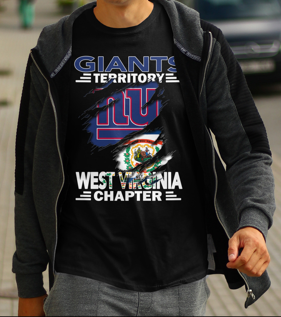 Giants Territory West Virginia Chapter NFL Sports Fan Group T-Shirt