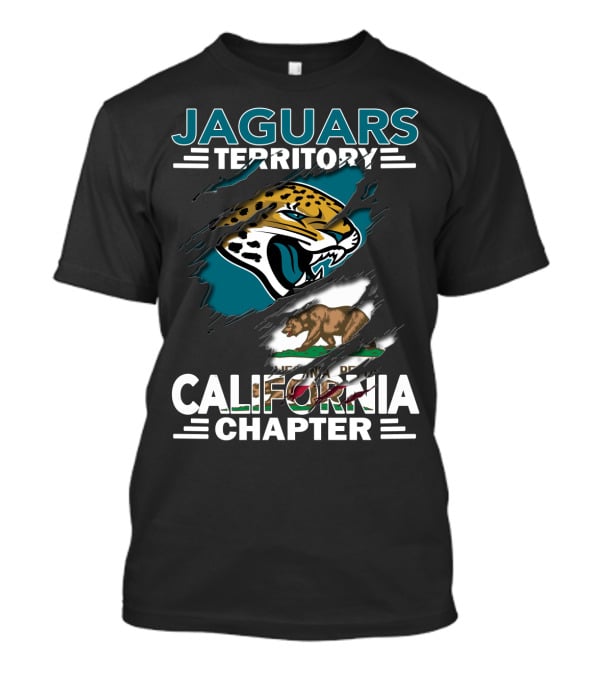 Jaguars Territory California Chapter With Jaguar And California Bear Graphics T-Shirt