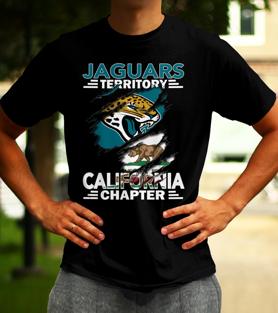 Jaguars Territory California Chapter With Jaguar And California Bear Graphics T-Shirt