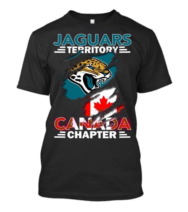 Jaguars Territory Canada Chapter With Jaguar And Canadian Flag Elements T-Shirt