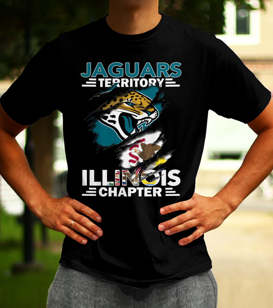Jaguars Territory Illinois Chapter State Pride Roaring Mascot T-Shirt