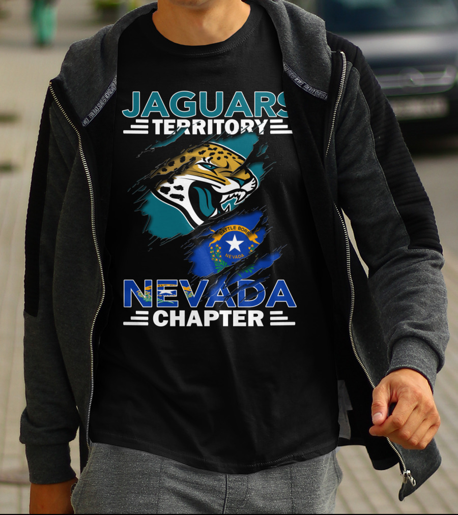 Jaguars Territory Nevada Chapter Battle Born Flag Emblem T-Shirt