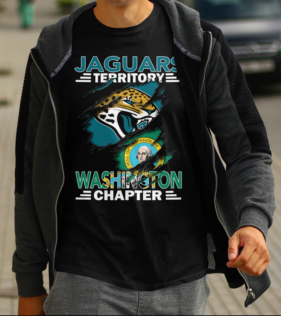 Jaguars Territory Washington Chapter State Seal Emblem T-Shirt