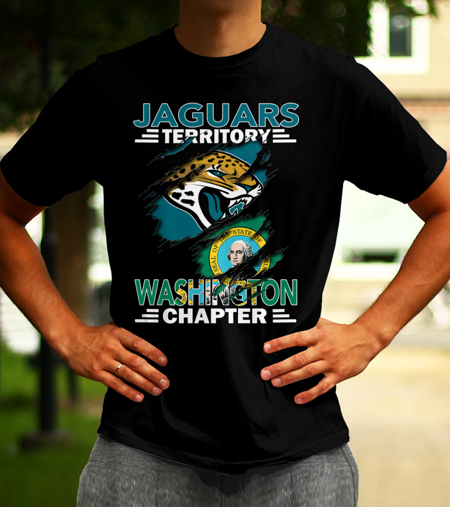 Jaguars Territory Washington Chapter State Seal Emblem T-Shirt