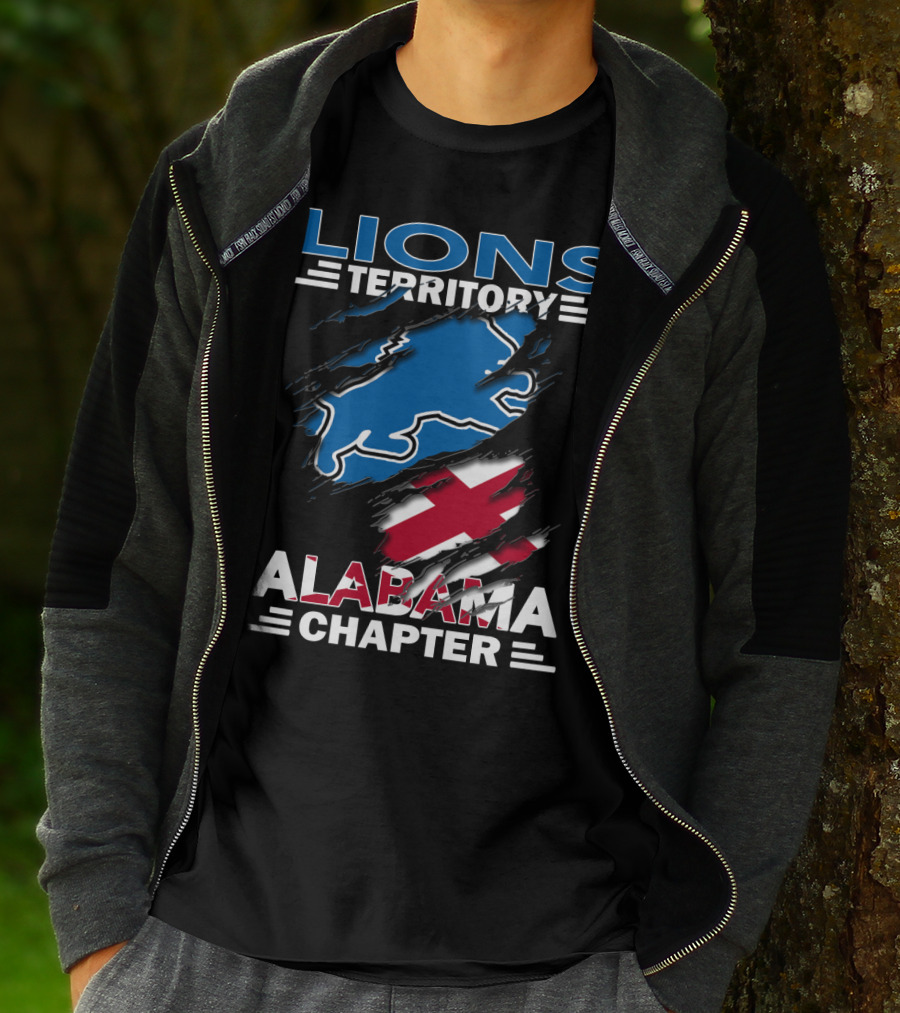 Lions Territory Alabama Chapter Blue And Red T-Shirt