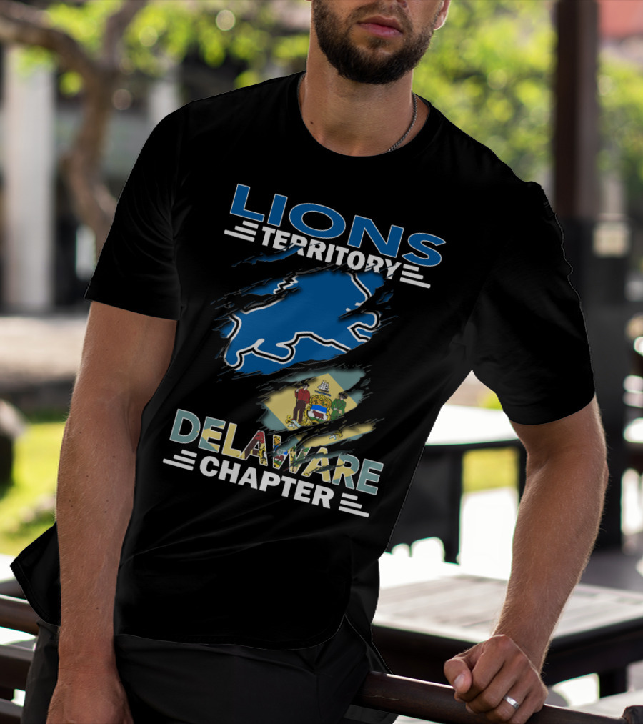 Lions Territory Delaware Chapter State Emblem T-Shirt