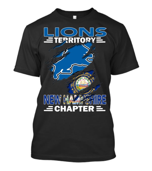 Lions Territory New Hampshire Chapter State Emblem T-Shirt