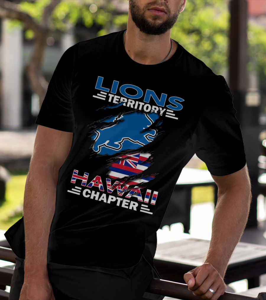 Lions Territory Hawaii Chapter Flag T-Shirt