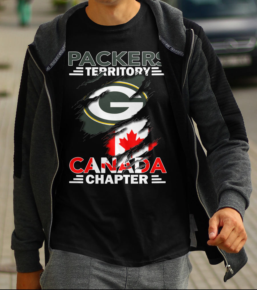 Packers Territory Canada Chapter G Logo With Canadian Flag Elements T-Shirt