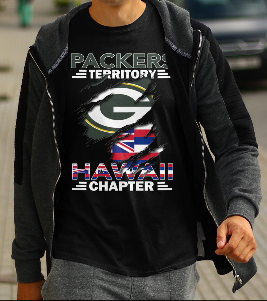 Packers Territory Hawaii Chapter Green Bay Football Fan T-Shirt