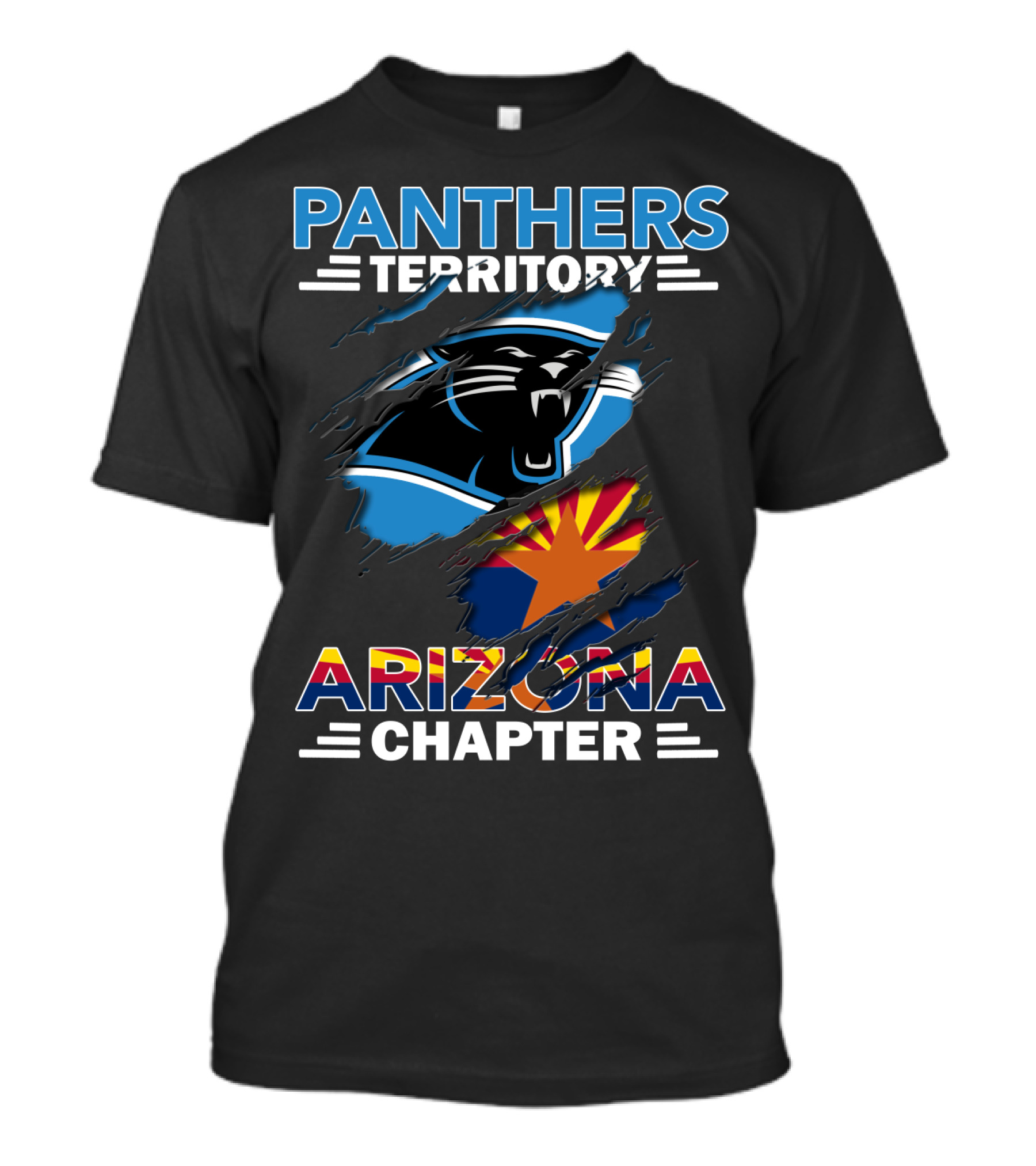 Panthers Territory Arizona Chapter NFL Team Fan Club T-Shirt