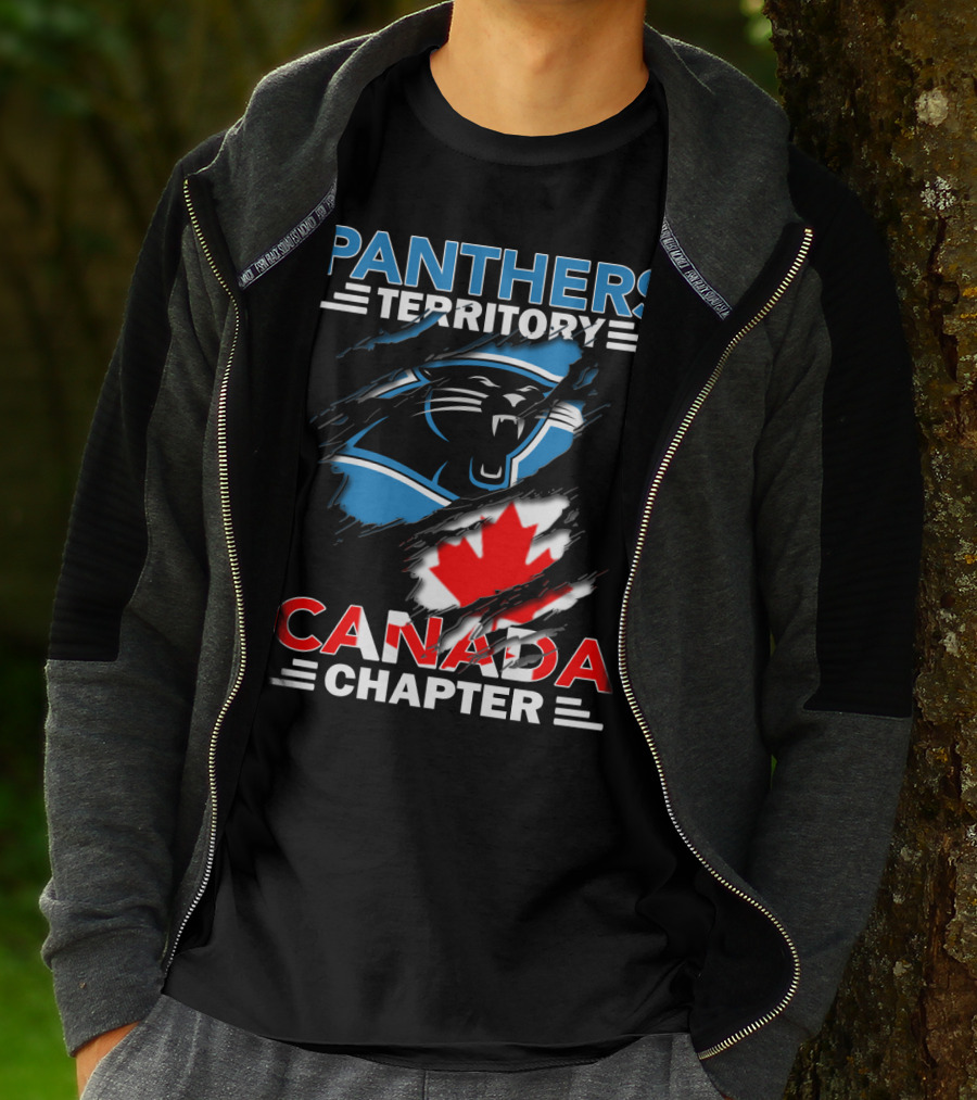 Panthers Territory Canada Chapter Canadian Flag Logo Integration T-Shirt