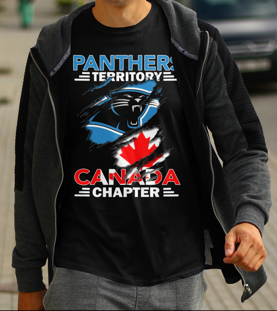 Panthers Territory Canada Chapter Canadian Flag Logo Integration T-Shirt