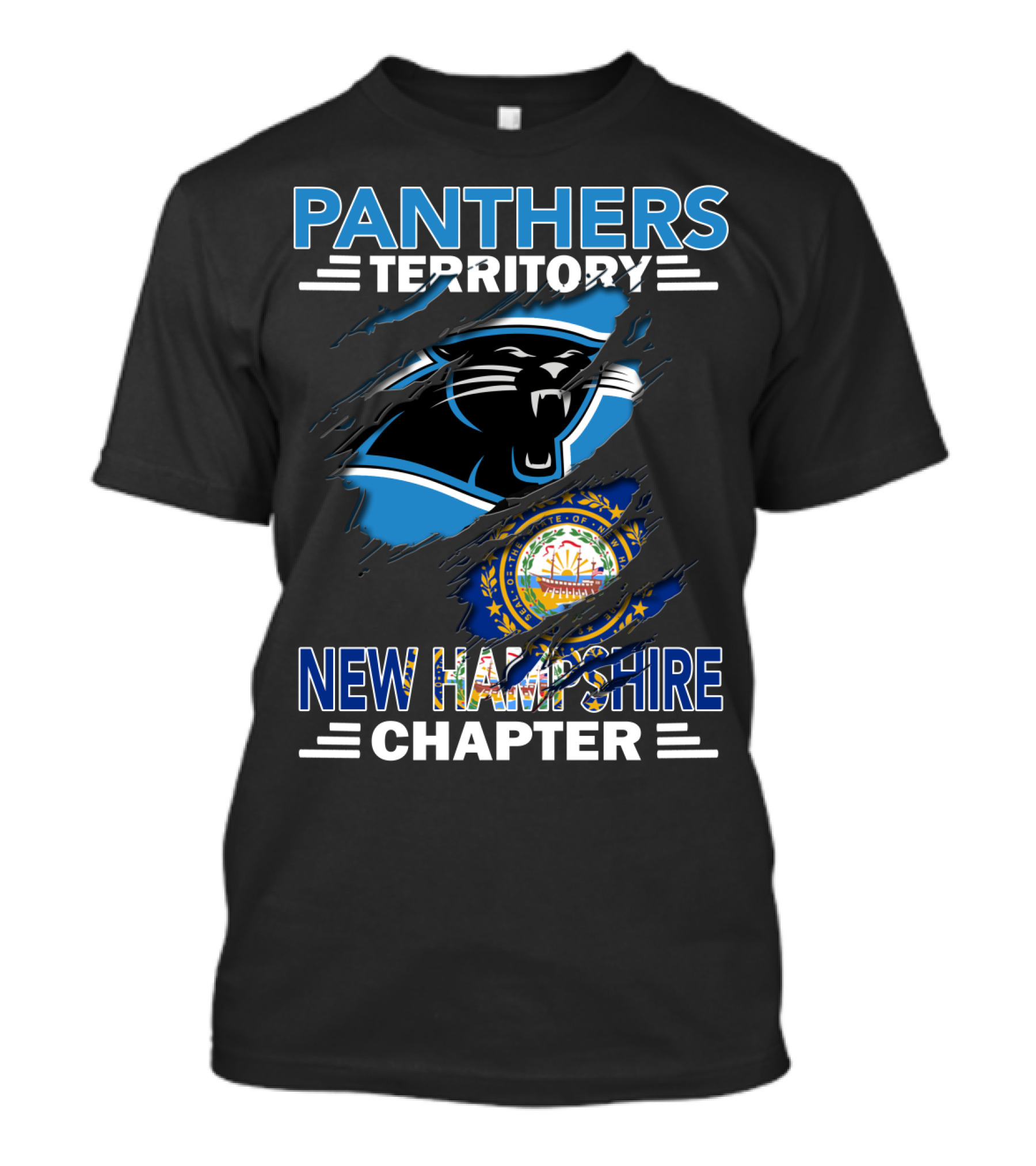Panthers Territory New Hampshire Chapter State Seal T-Shirt