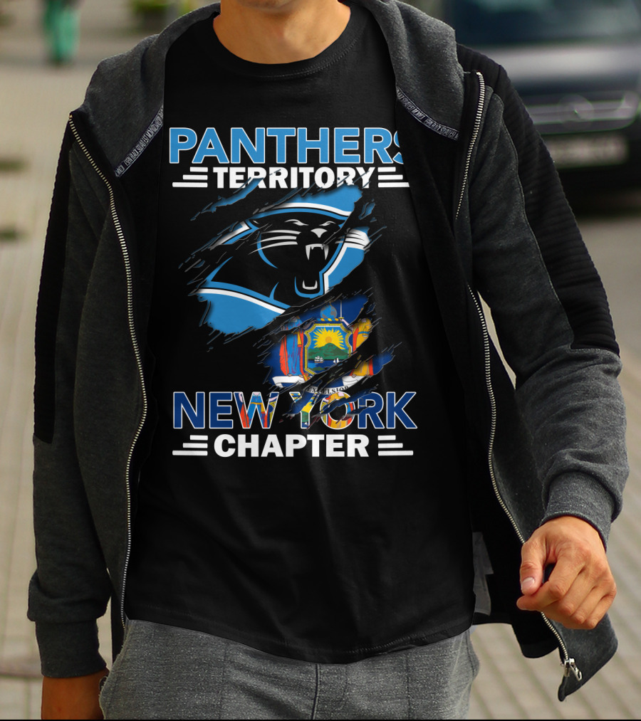 Panthers Territory New York Chapter State Flag T-Shirt