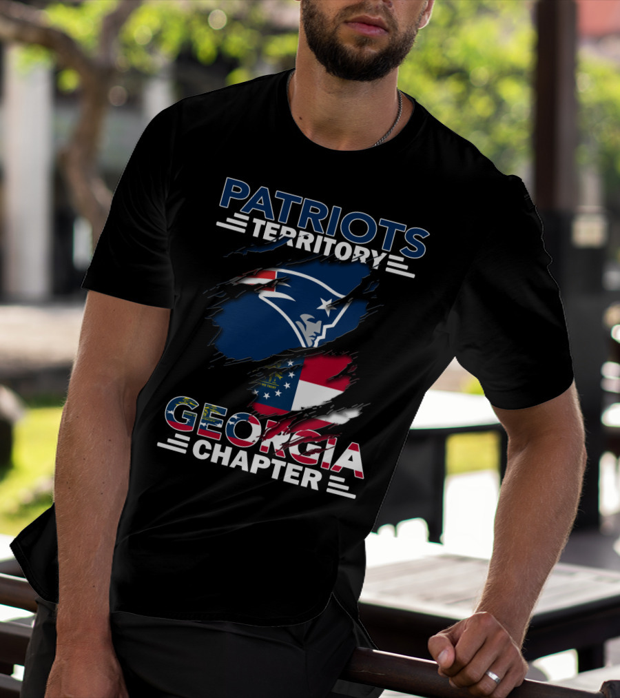 Patriots Territory Georgia Chapter New England Flag Fusion T-Shirt