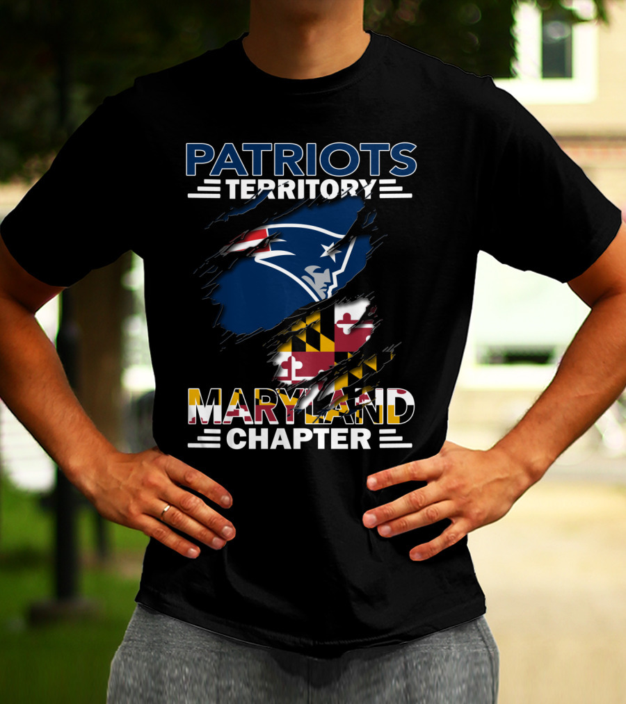 Patriots Territory Maryland Chapter Logo With State Flag Colors T-Shirt