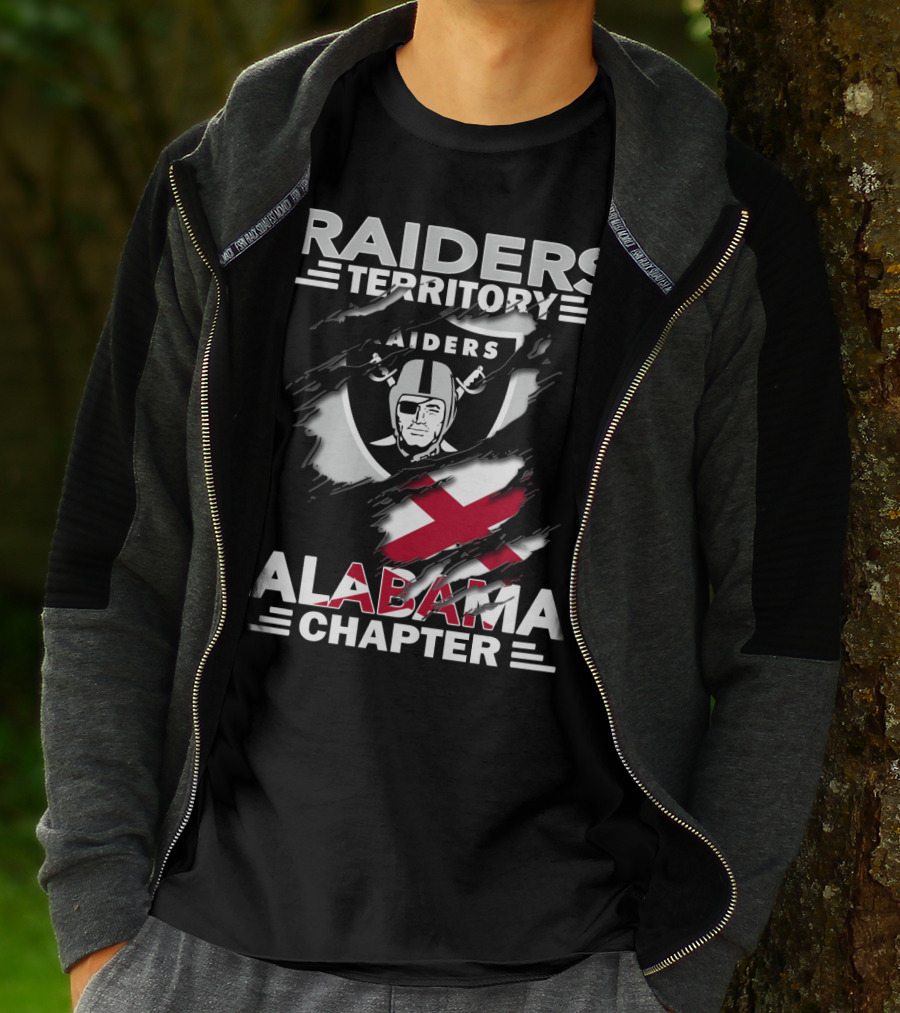 RAIDERS TERRITORY ALABAMA CHAPTER NFL FOOTBALL FAN GEAR T-Shirt