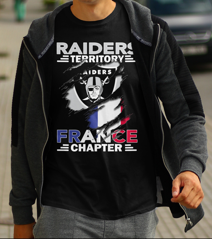 Raiders Territory France Chapter Flag T-Shirt