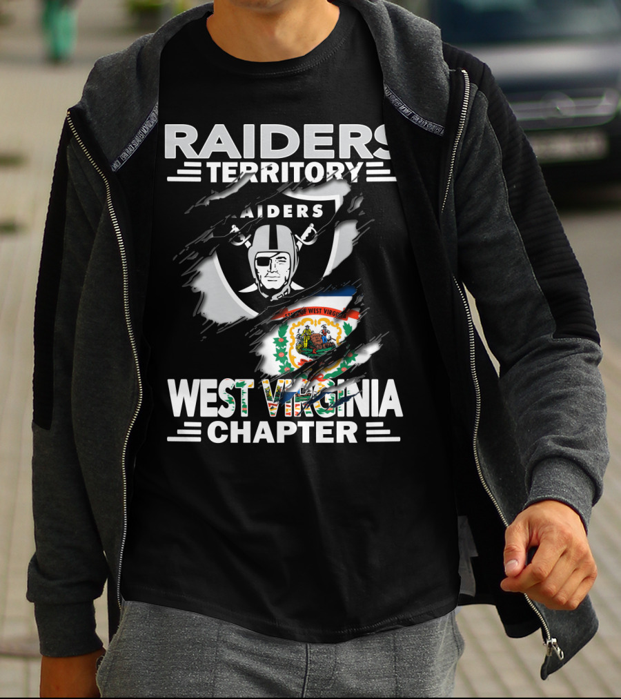 Raiders Territory West Virginia Chapter Logo With West Virginia State Emblem Integration T-Shirt