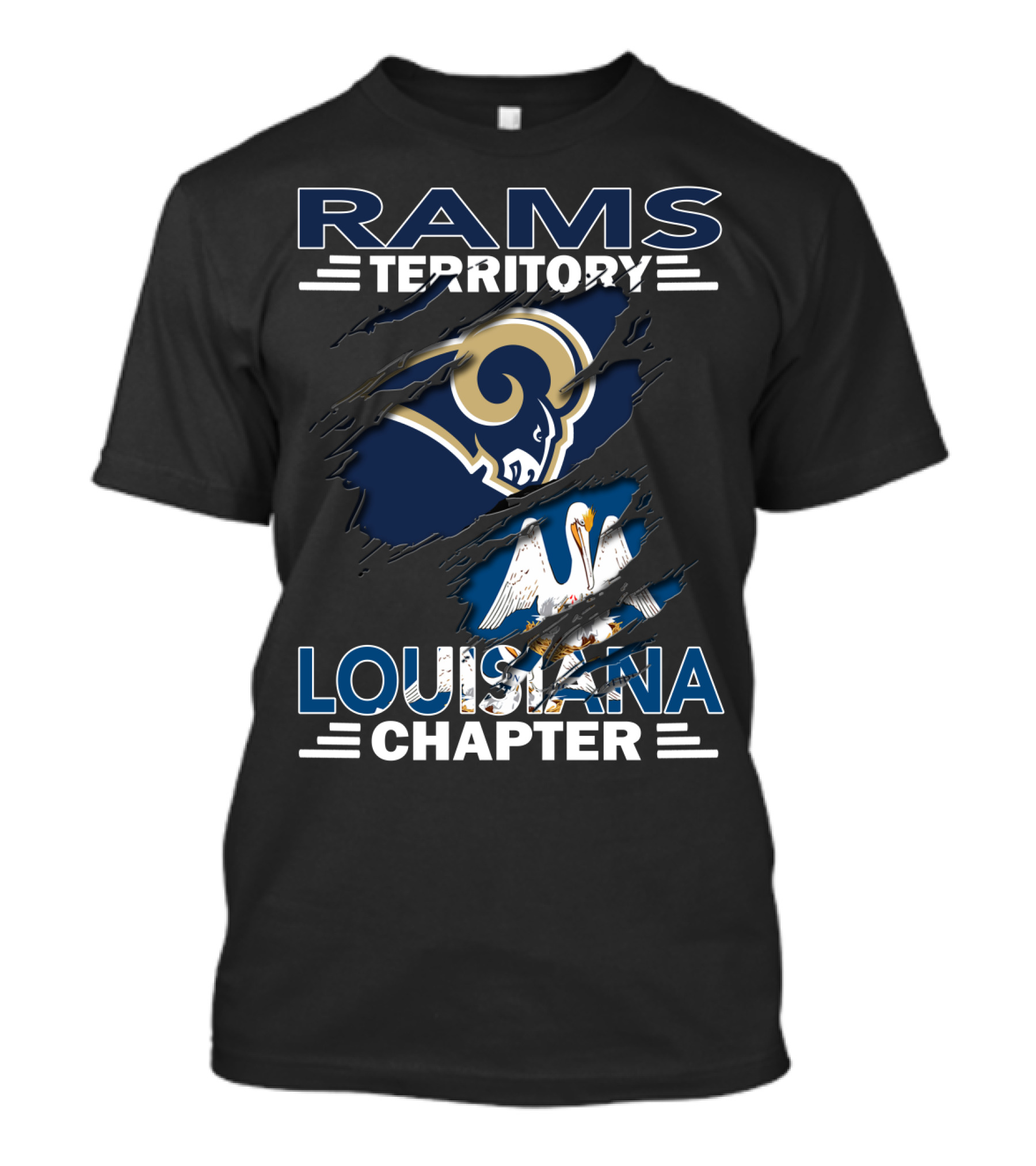 Rams Territory Louisiana Chapter Pelican T-Shirt
